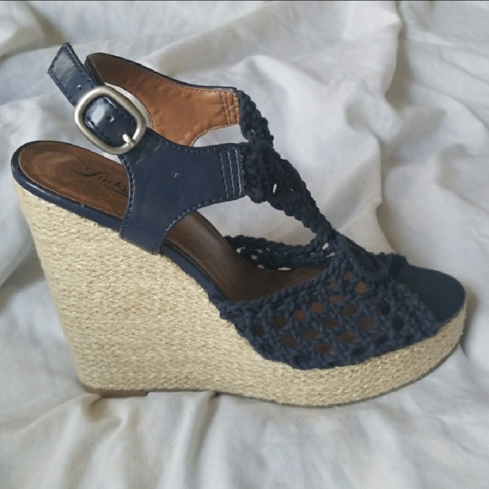 🚫SOLD🚫Lucky Brand Crochet Wedges size 7
